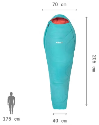 Vreća za spavanje Millet BAIKAL 750 REG 10°C