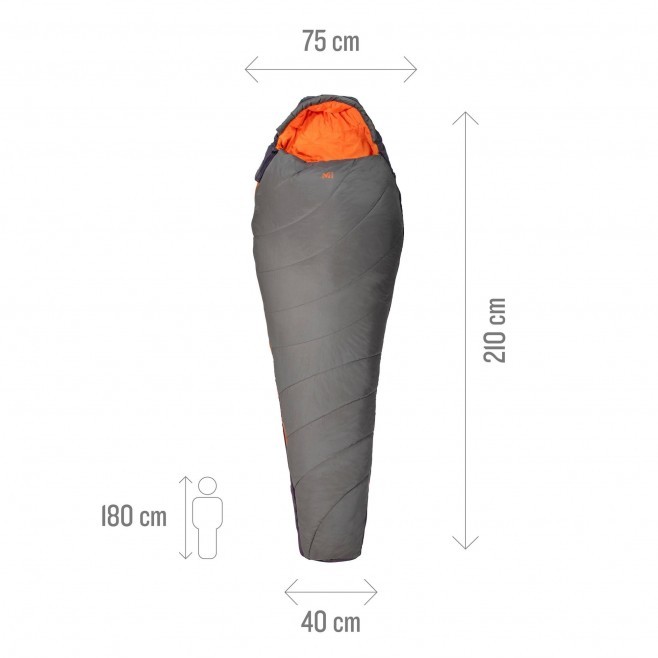 Vreća za spavanje Millet BAIKAL 750 REG 10°C