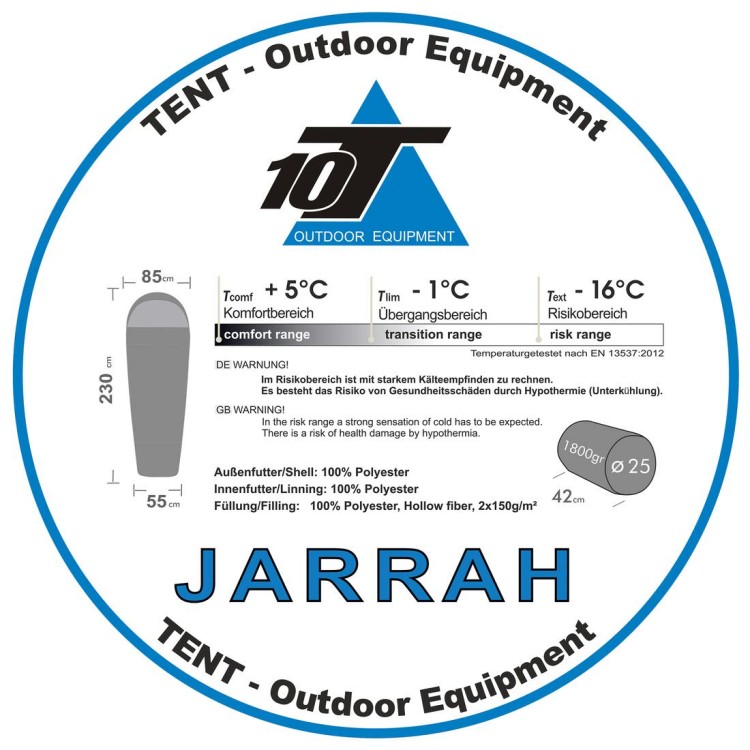 Vreća za spavanje T10 JARRAH -16°C