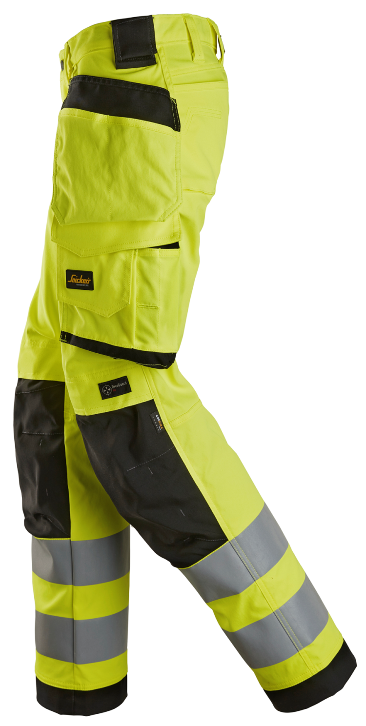 Hlače High-Vis Class 2, Women's Stretch Trousers Holster Pockets