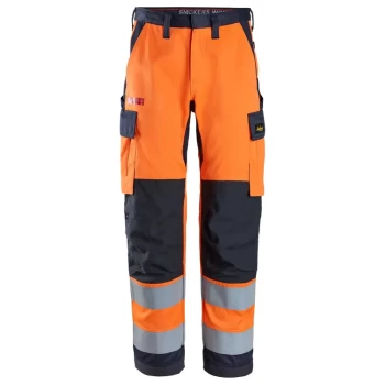 Hlače Work Trousers, High-Vis Orange Class 2