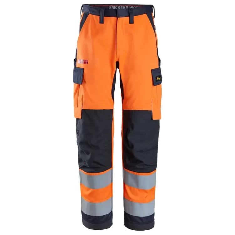 Hlače Work Trousers, High-Vis Orange Class 2